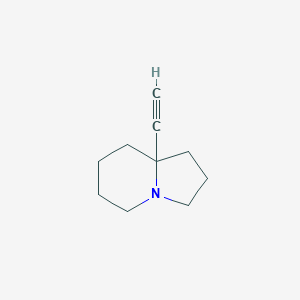 molecular formula C10H15N B12904791 8a-Ethynyloctahydroindolizine CAS No. 35201-08-2