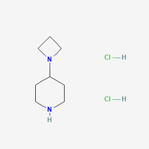 molecular formula C8H18Cl2N2 B1290480 4-(Azetidin-1-yl)piperidine dihydrochloride CAS No. 864246-02-6