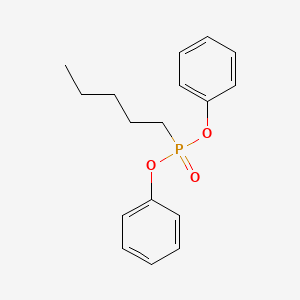 molecular formula C17H21O3P B12904823 Diphenyl pentylphosphonate CAS No. 21645-07-8