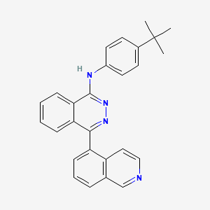 molecular formula C27H24N4 B12904864 N-(4-tert-butylphenyl)-4-(isoquinolin-5-yl)phthalazin-1-amine CAS No. 878288-55-2