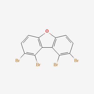 molecular formula C12H4Br4O B12904876 1,2,8,9-Tetrabromo-dibenzofuran CAS No. 617707-71-8