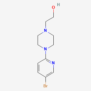 molecular formula C11H16BrN3O B1290488 2-(4-(5-Bromopyridin-2-yl)piperazin-1-yl)ethanol CAS No. 364794-69-4