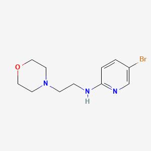 molecular formula C11H16BrN3O B1290489 5-Bromo-(2-morpholinoethylamino)pyridine CAS No. 364794-56-9