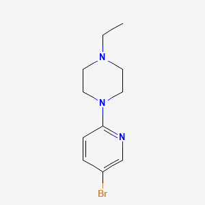molecular formula C11H16BrN3 B1290491 1-(5-Bromopyridin-2-yl)-4-ethylpiperazine CAS No. 364794-57-0