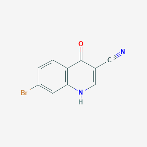 molecular formula C10H5BrN2O B1290492 7-Bromo-4-hydroxyquinoline-3-carbonitrile CAS No. 958648-90-3