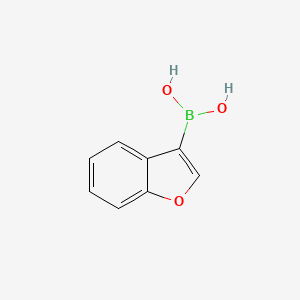 molecular formula C8H7BO3 B1290495 苯并呋喃-3-硼酸 CAS No. 317830-83-4