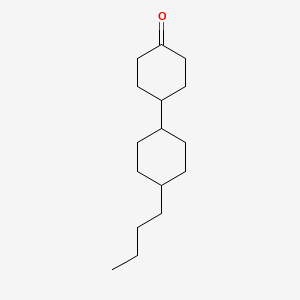 molecular formula C16H28O B1290497 trans-[4'-Butyl-1,1'-bicyclohexyl]-4-one CAS No. 914221-44-6