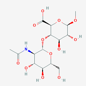 (2S,3S,4R,5R,6R)-3-[(2S,3R,4R,5S,6R)-3-acetamido-4,5-dihydroxy-6-(hydroxymethyl)oxan-2-yl]oxy-4,5-dihydroxy-6-methoxyoxane-2-carboxylic acid