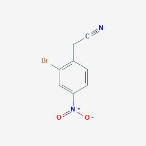 B1290501 2-(2-Bromo-4-nitrophenyl)acetonitrile CAS No. 543683-48-3