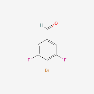 molecular formula C7H3BrF2O B1290502 4-Bromo-3,5-difluorobenzaldehyde CAS No. 135564-22-6