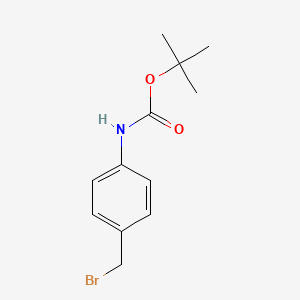 molecular formula C12H16BrNO2 B1290505 tert-Butyl (4-(bromomethyl)phenyl)carbamate CAS No. 239074-27-2