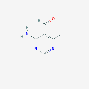 molecular formula C7H9N3O B1290508 4-Amino-2,6-dimethylpyrimidine-5-carbaldehyde CAS No. 76574-47-5