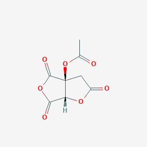 molecular formula C8H6O7 B12905090 Cis-2,4,6-trioxohexahydrofuro[3,4-b]furan-3a-yl acetate 