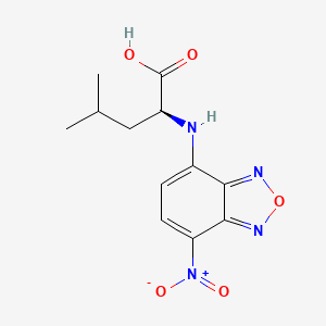 molecular formula C12H14N4O5 B12905093 N-(7-Nitro-2,1,3-benzoxadiazol-4-yl)-L-leucine CAS No. 162149-58-8