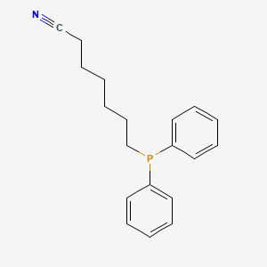 molecular formula C19H22NP B12905097 7-(Diphenylphosphino)heptanenitrile CAS No. 181515-34-4
