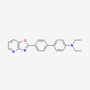 molecular formula C22H21N3O B12905188 N,N-Diethyl-4'-([1,3]oxazolo[4,5-b]pyridin-2-yl)[1,1'-biphenyl]-4-amine CAS No. 652143-62-9