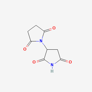 molecular formula C8H8N2O4 B12905194 alpha-Succinimidosuccinimide CAS No. 69556-95-2