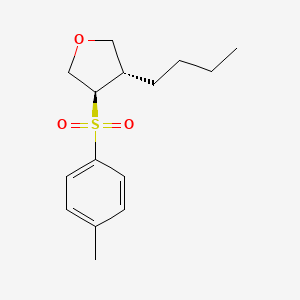 molecular formula C15H22O3S B12905211 Trans-3-butyl-4-tosyltetrahydrofuran 