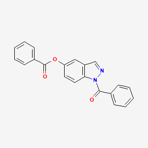 molecular formula C21H14N2O3 B12905217 1-Benzoyl-1h-indazol-5-yl benzoate CAS No. 36174-08-0