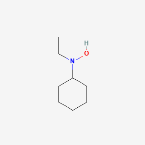 molecular formula C8H17NO B12905235 N-cyclohexyl-N-ethylhydroxylamine CAS No. 65616-23-1