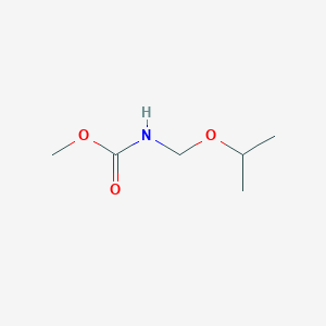 molecular formula C6H13NO3 B12905258 Methyl {[(propan-2-yl)oxy]methyl}carbamate CAS No. 94724-79-5