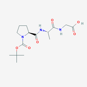 molecular formula C15H25N3O6 B12905261 Boc-Pro-Ala-Gly-OH 