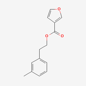 molecular formula C14H14O3 B12905276 3-Methylphenethyl furan-3-carboxylate 
