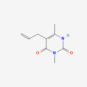 molecular formula C9H12N2O2 B12905286 Uracil, 5-allyl-3,6-dimethyl- CAS No. 90437-63-1