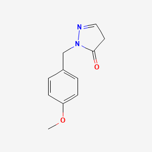 molecular formula C11H12N2O2 B12905301 1-(4-methoxybenzyl)-1H-pyrazol-5(4H)-one CAS No. 821016-25-5