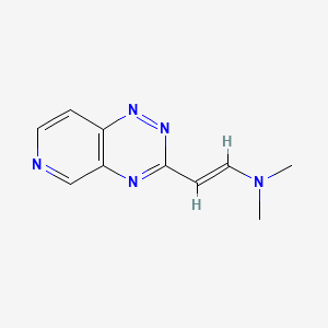 molecular formula C10H11N5 B12905367 Dimethyl-(2-pyrido(3,4-e)(1,2,4)triazin-3-yl-vinyl)-amine CAS No. 121845-69-0