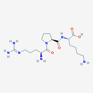 molecular formula C17H33N7O4 B12905372 Arg-Pro-Lys CAS No. 69355-87-9