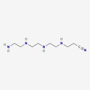 molecular formula C9H21N5 B12905382 Propanenitrile, 3-[[2-[[2-[(2-aminoethyl)amino]ethyl]amino]ethyl]amino]- CAS No. 68310-68-9