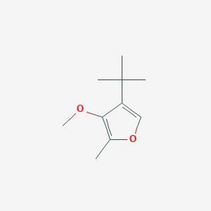 molecular formula C10H16O2 B12905406 4-tert-Butyl-3-methoxy-2-methylfuran CAS No. 61186-80-9
