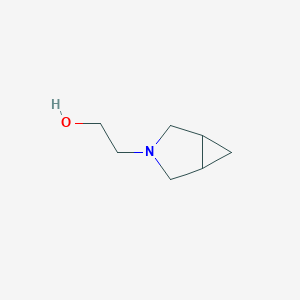 molecular formula C7H13NO B12905477 2-(3-Azabicyclo[3.1.0]hexan-3-yl)ethan-1-ol CAS No. 743438-31-5