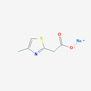 molecular formula C6H6NNaO2S B1290555 Sodium (4-methyl-1,3-thiazol-2-yl)acetate CAS No. 1007036-41-0