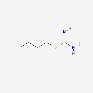molecular formula C6H14N2S B12905557 Carbamimidothioic acid, 2-methylbutyl ester CAS No. 44816-46-8