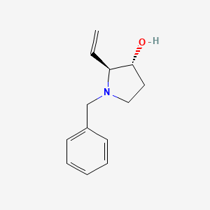 molecular formula C13H17NO B12905575 (2S,3R)-1-benzyl-2-ethenylpyrrolidin-3-ol CAS No. 921202-52-0