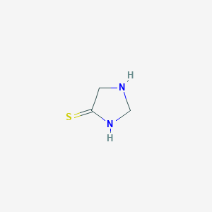 molecular formula C3H6N2S B12905619 Imidazolidine-4-thione CAS No. 323574-26-1