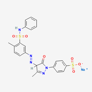 molecular formula C23H20N5NaO6S2 B1290562 Acid Yellow 25 CAS No. 6359-85-9