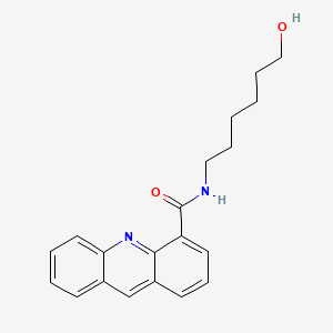 molecular formula C20H22N2O2 B12905636 N-(6-Hydroxyhexyl)-4-acridinecarboxamide CAS No. 142038-96-8