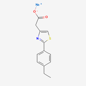 molecular formula C13H12NNaO2S B1290567 Sodium [2-(4-ethylphenyl)-1,3-thiazol-4-yl]acetate CAS No. 1015533-53-5