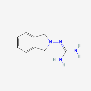 molecular formula C9H12N4 B12905672 N''-(1,3-Dihydro-2H-isoindol-2-yl)guanidine CAS No. 80545-13-7
