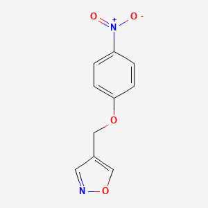 molecular formula C10H8N2O4 B12905728 Isoxazole, 4-[(4-nitrophenoxy)methyl]- CAS No. 805233-35-6