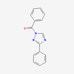 molecular formula C15H11N3O B12905738 1-Benzoyl-3-phenyl-1,2,4-triazole CAS No. 79746-00-2