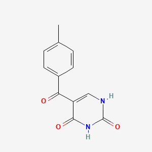 molecular formula C12H10N2O3 B12905811 5-(4-Methylbenzoyl)pyrimidine-2,4(1h,3h)-dione CAS No. 91973-86-3