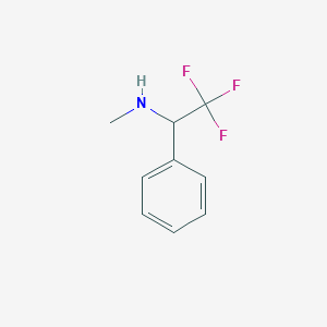 molecular formula C9H10F3N B1290583 Methyl(2,2,2-trifluoro-1-phenylethyl)amine CAS No. 65687-09-4