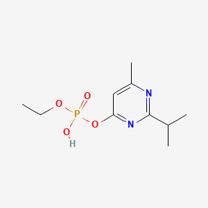 molecular formula C10H17N2O4P B12905940 Ethyl 6-methyl-2-(propan-2-yl)pyrimidin-4-yl hydrogen phosphate CAS No. 34144-79-1