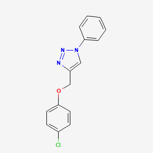 molecular formula C15H12ClN3O B12905971 4-((4-Chlorophenoxy)methyl)-1-phenyl-1H-1,2,3-triazole CAS No. 135034-73-0