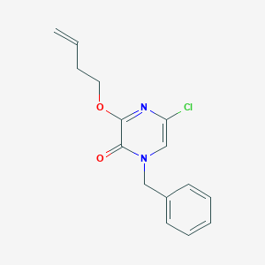molecular formula C15H15ClN2O2 B12905972 1-Benzyl-3-(but-3-en-1-yloxy)-5-chloropyrazin-2(1H)-one CAS No. 425669-40-5