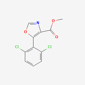 molecular formula C11H7Cl2NO3 B12906009 Methyl 5-(2,6-dichlorophenyl)-1,3-oxazole-4-carboxylate CAS No. 89204-95-5